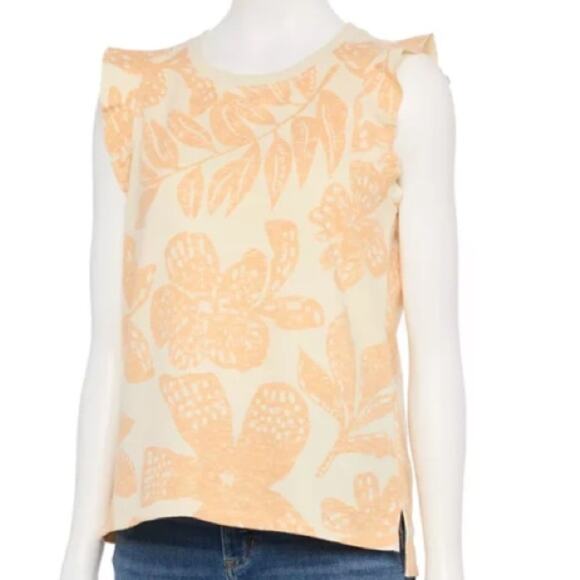 Sonoma Goods For Life® French Terry Flutter Sleeve Top - Picture 1 of 8